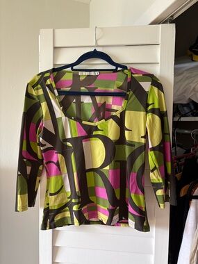 Nina Ricci Logo Print Top